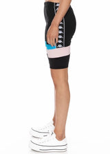 Kappa Authentic Football Eve Bike Shorts (Black/Blue/Pink) 3116LWW
