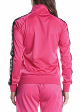 Kappa 222 Banda Wanniston Slim Track Jacket (Pink/Black) 301PSC0-D3B