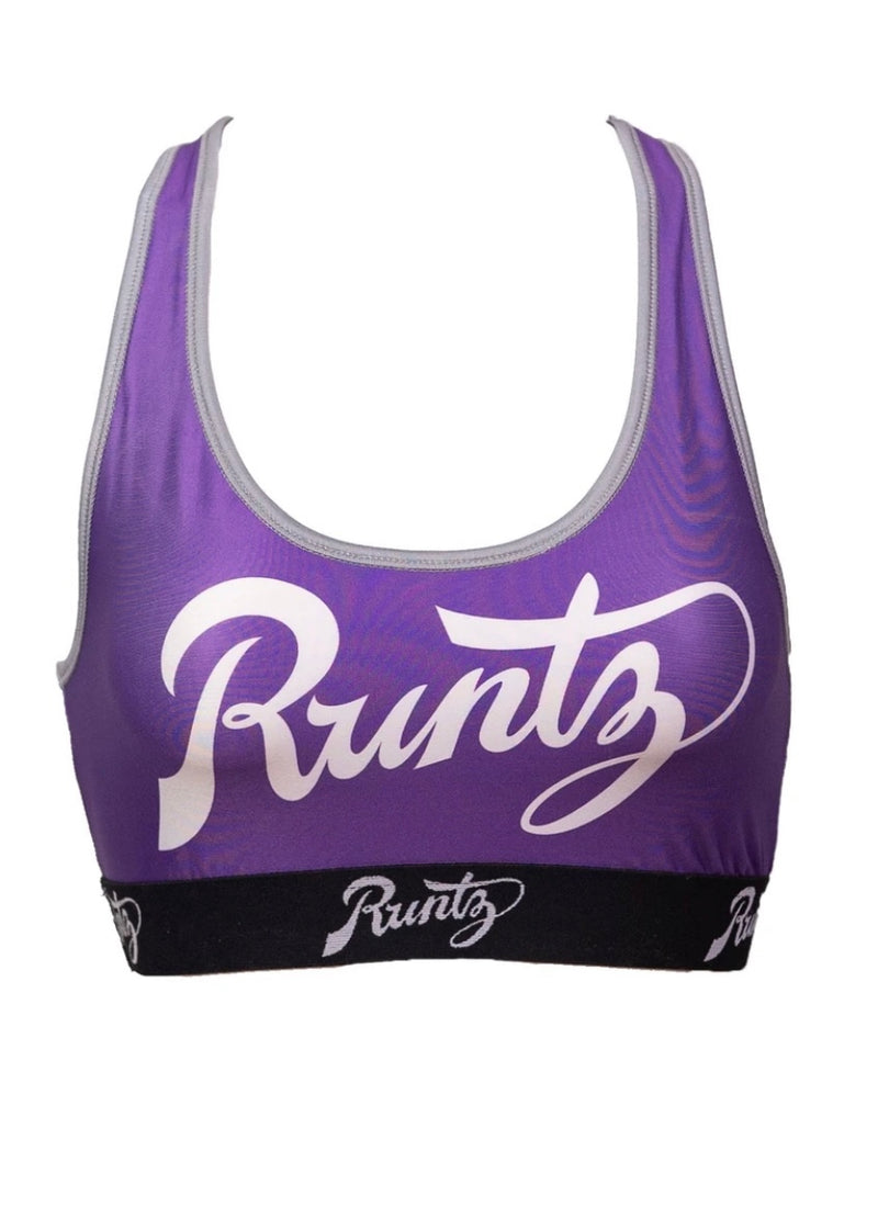 Runtz Script Sports Bra (Purple)