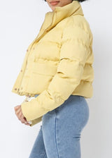 Hera Collection Crop Puff Jacket (Mustard) 22348
