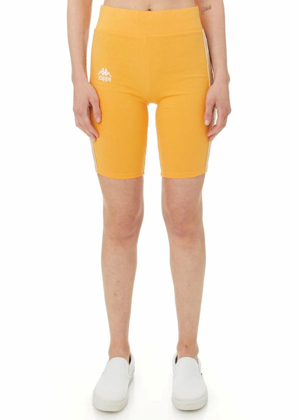 Kappa 222 Banda Utuado Bike Shorts (Orange/Beige) 33147UW