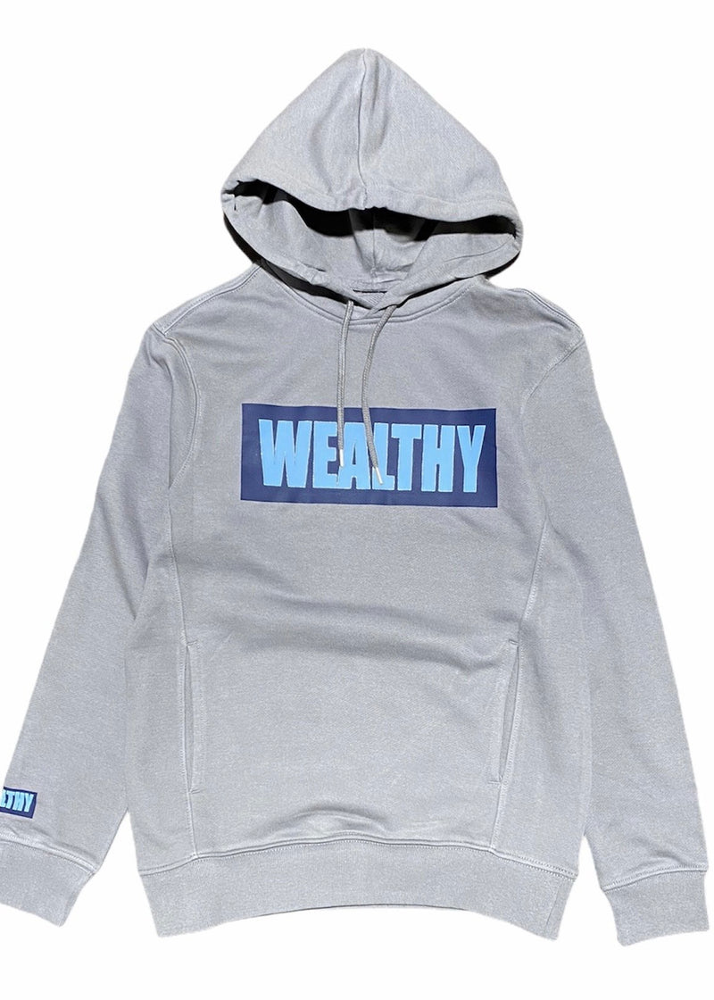 Wealthy Hoodie (Charcoal/Blue)