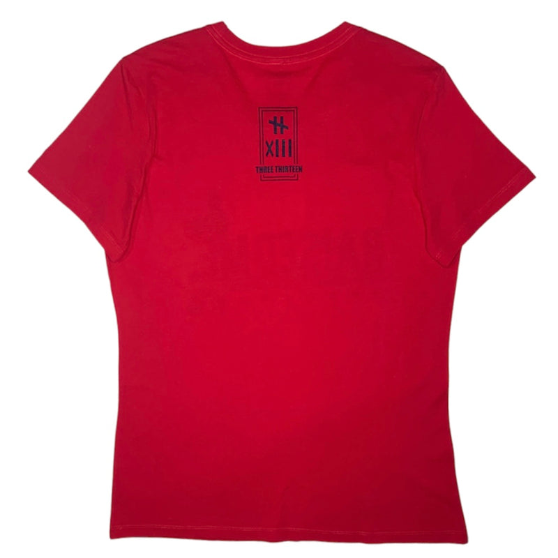 Three Thirteen Detroit Raised Me T-Shirt (Red) - L31313