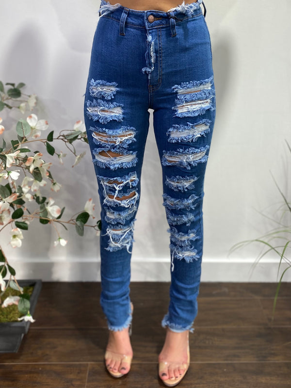 Aphrodite Skinny Jeans (Dark Blue) AP4767