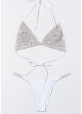 SJK Fashion Rhinestone Bikini Set (White) ST40954