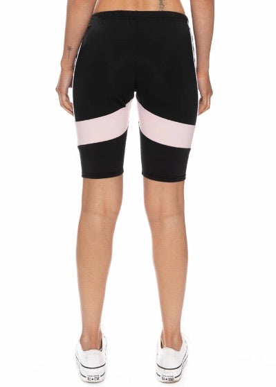Kappa Authentic Football Eve Bike Shorts (Black/Blue/Pink) 3116LWW
