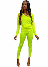 New Mix Comfy Set (Neon Yellow) One Size