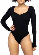 Hera Collection Binding Bodysuit (Black)