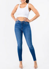 American Bazi High Waist Basic Skinny Jeans (Blue) ABH-7006