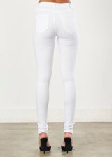 Vibrant Not So Basic Skinny Jeans (White) P831