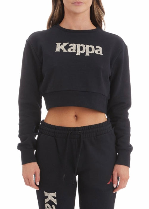 Kappa Authentic Gobret Sweatshirt (Black Smoke/Pink Lt/Red Cherry) 36175MW