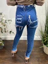 Aphrodite Skinny Jeans (Dark Blue) AP4767