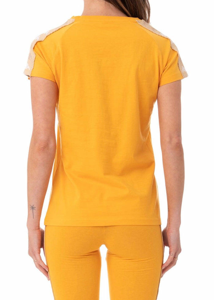 Kappa 222 Banda Bayamon T Shirt (Orange/Beige) 33153FW