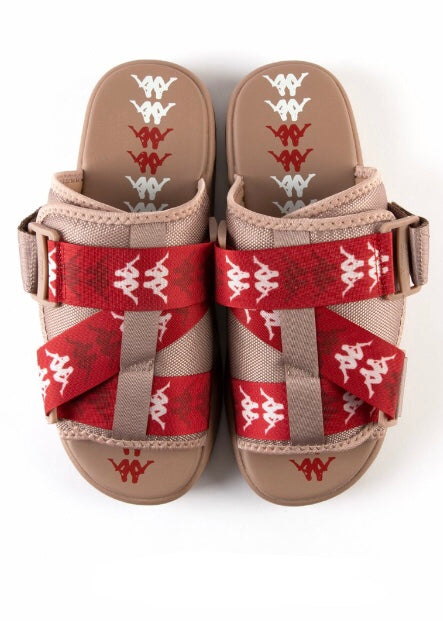 Kappa 222 Banda Mitel 7 Sandals (Brown/Red/White) 32181IW