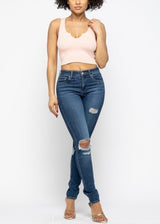 Hera Collection SLVLS Crop Top (Peach) 22381