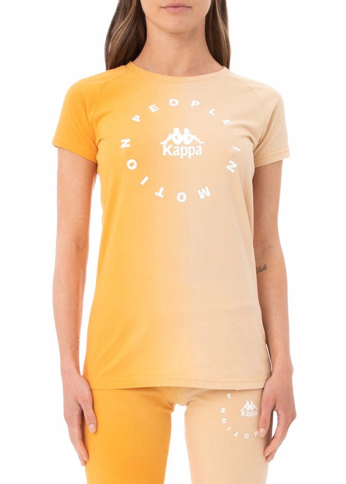 Kappa Authentic Jambi T Shirt (Orange/Beige) 33152QW