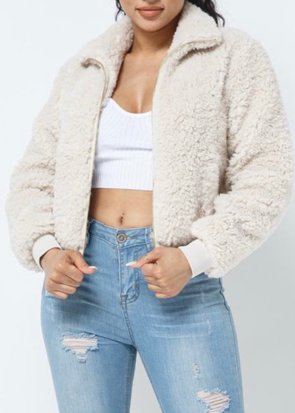 Hera Collection Poodle Jacket (Cream) 22532
