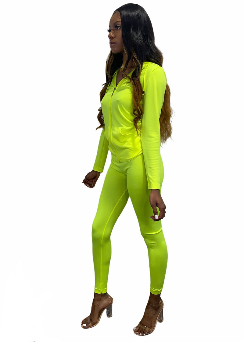 New Mix Comfy Set (Neon Yellow) One Size
